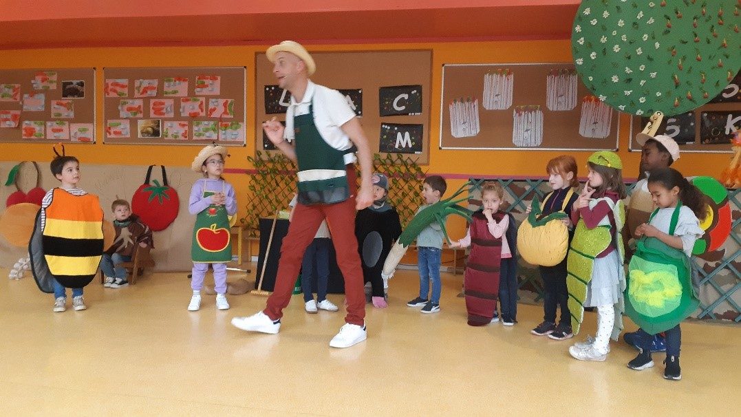 Un spectacle pédagogique en Maternelle